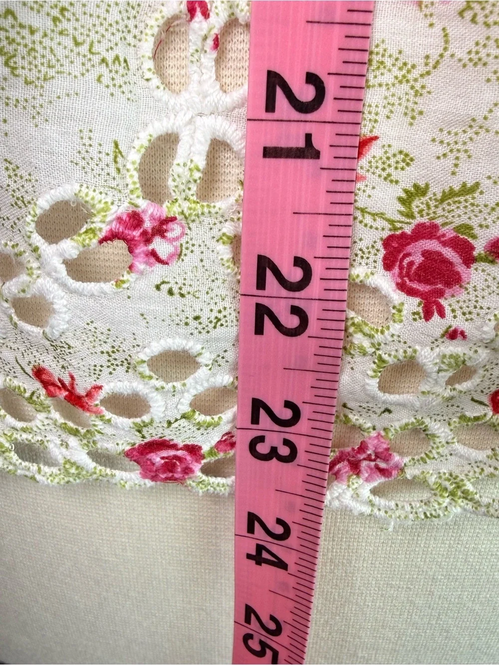 Anthropologie Floral Smocked Eyelet Puff Sleeve Blouse Size S NWT Cottagecore